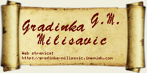 Gradinka Milisavić vizit kartica